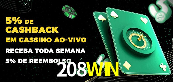 Promoções do cassino ao Vivo 208WIN